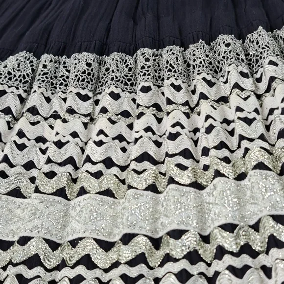 60's Fiesta Dress  By Desert Flower Orginals Waist 32 Size M-L - Picture 13 of 15